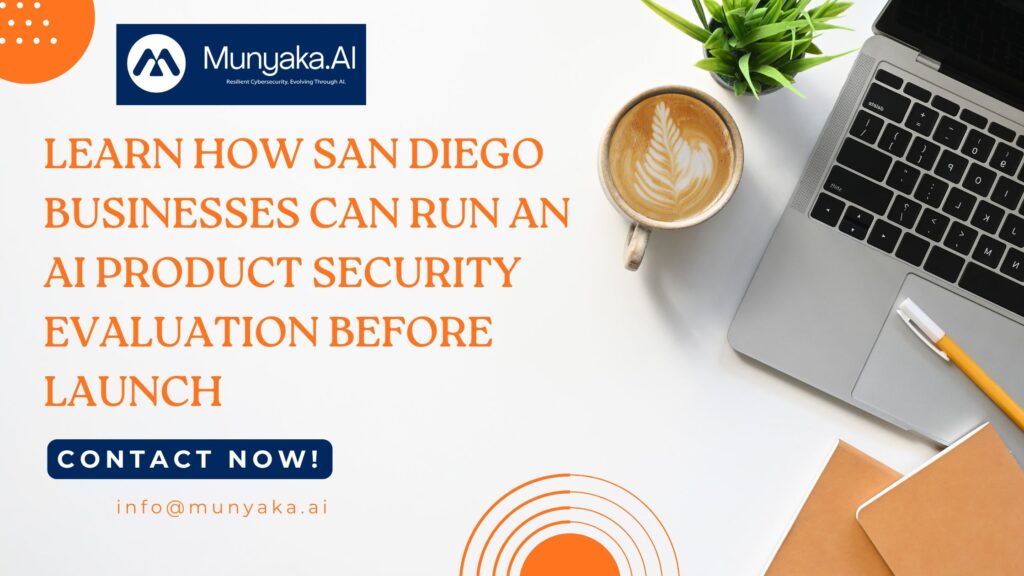 Security consultant reviewing AI product risks with a San Diego business leader