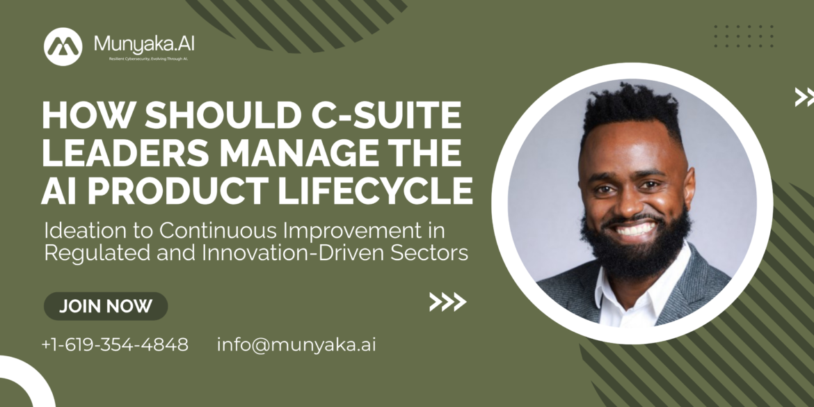 How should C-suite leaders manage AI product lifecycle from ideation to continuous improvement in regulated and innovation-driven sectors?